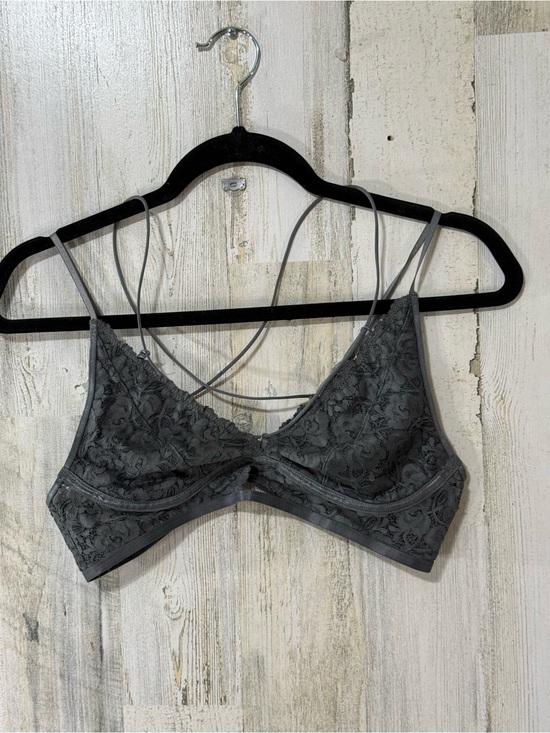 Wishlist Other - Wishlist Gray Lace Bralette with Crisscross Straps